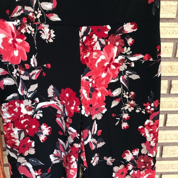 Floral Pull-On Pants - Size 8 - NEW - Frank Lyman - Floral Leggings - Casual - Picture 5 of 8